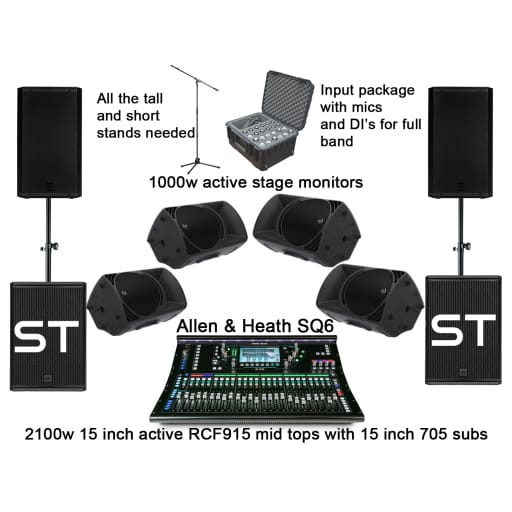 small band speaker hire