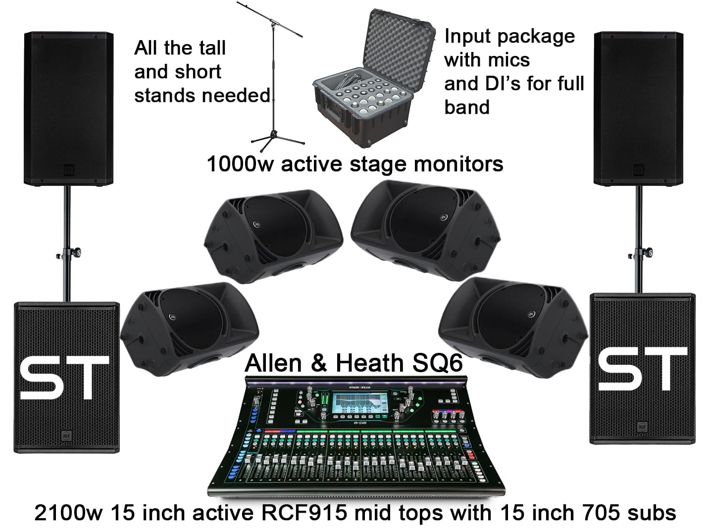 small band speaker hire